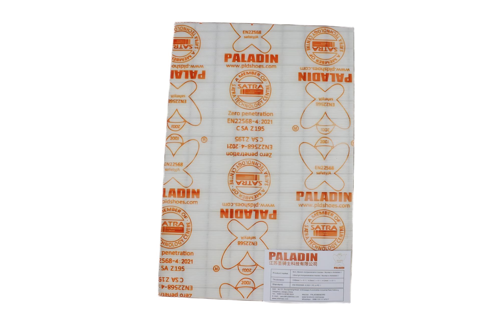 Tecido de palmilha flexível anti -punção para calçados de segurança