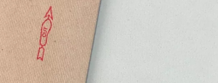 Placa de papel com EVA