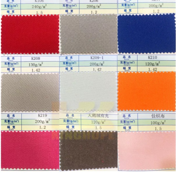 Tecido laminado com spone